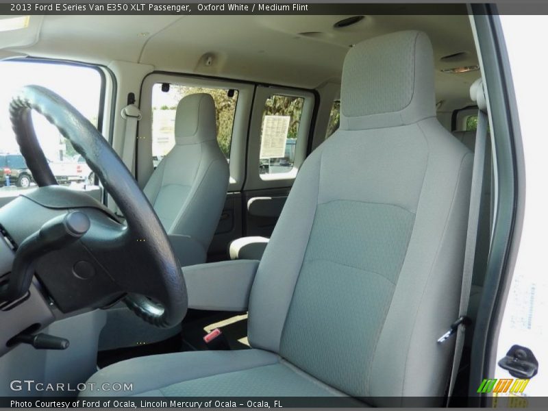 Oxford White / Medium Flint 2013 Ford E Series Van E350 XLT Passenger