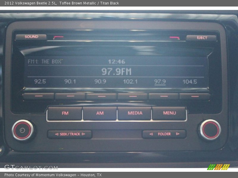 Toffee Brown Metallic / Titan Black 2012 Volkswagen Beetle 2.5L