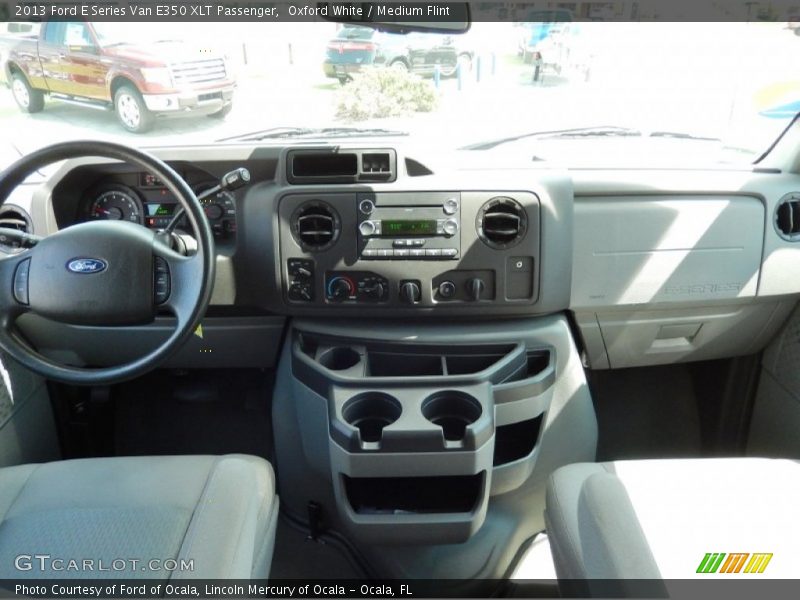 Oxford White / Medium Flint 2013 Ford E Series Van E350 XLT Passenger