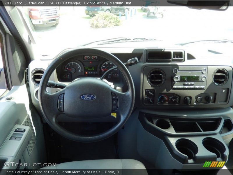 Oxford White / Medium Flint 2013 Ford E Series Van E350 XLT Passenger