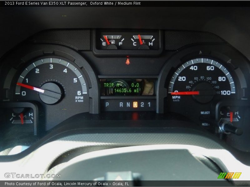 Oxford White / Medium Flint 2013 Ford E Series Van E350 XLT Passenger