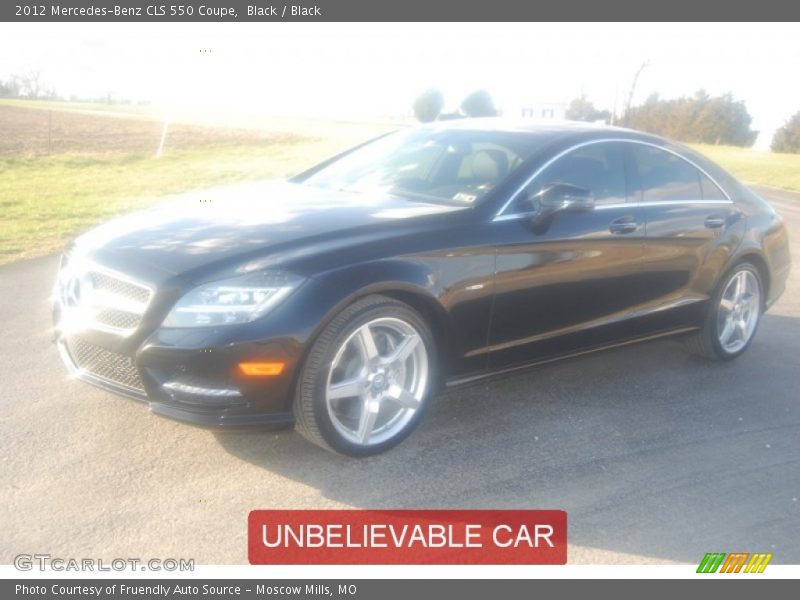 Black / Black 2012 Mercedes-Benz CLS 550 Coupe