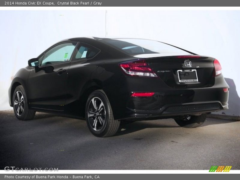 Crystal Black Pearl / Gray 2014 Honda Civic EX Coupe