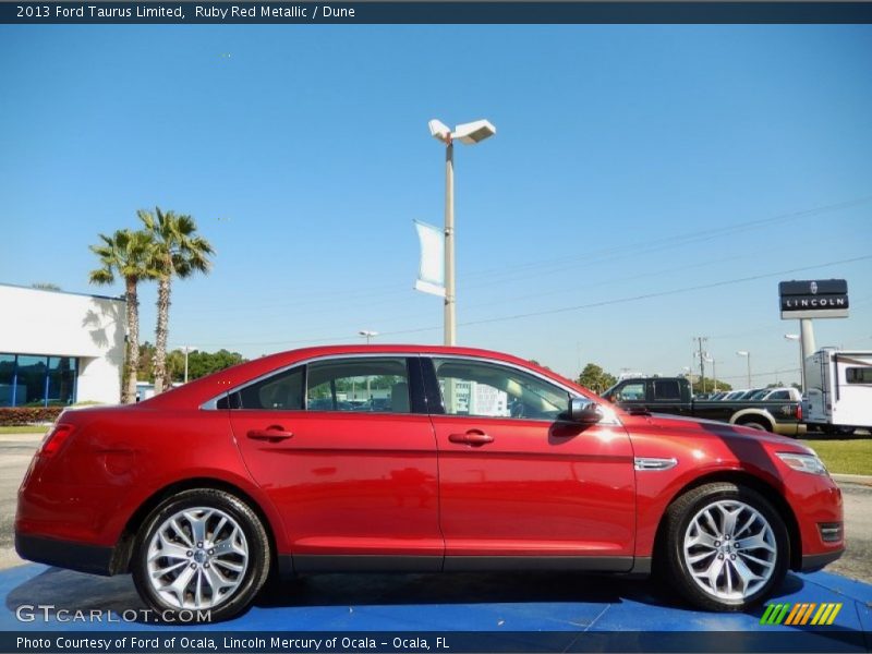 Ruby Red Metallic / Dune 2013 Ford Taurus Limited