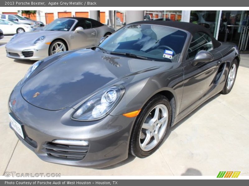 Agate Grey Metallic / Black 2013 Porsche Boxster