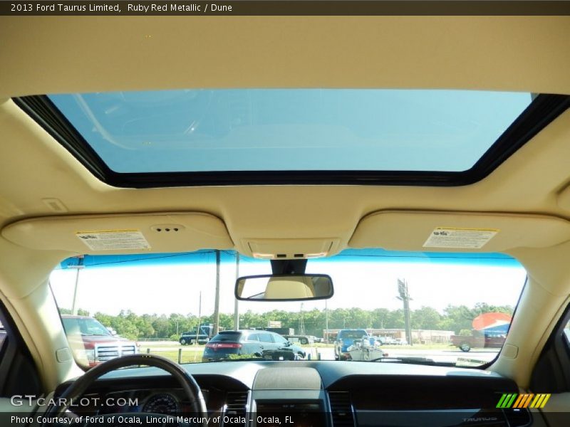 Ruby Red Metallic / Dune 2013 Ford Taurus Limited