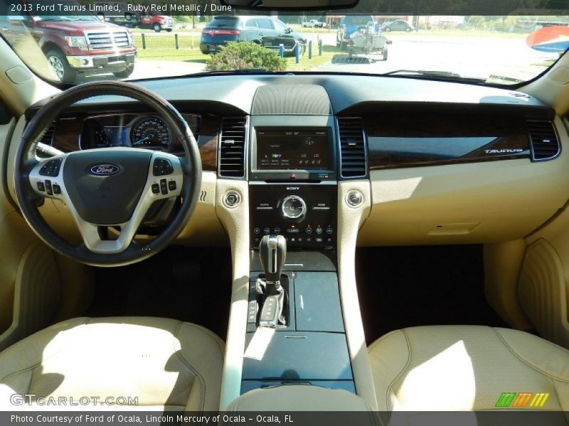 Ruby Red Metallic / Dune 2013 Ford Taurus Limited