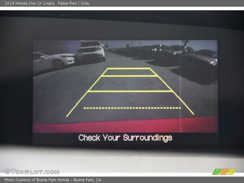 Rallye Red / Gray 2014 Honda Civic LX Coupe