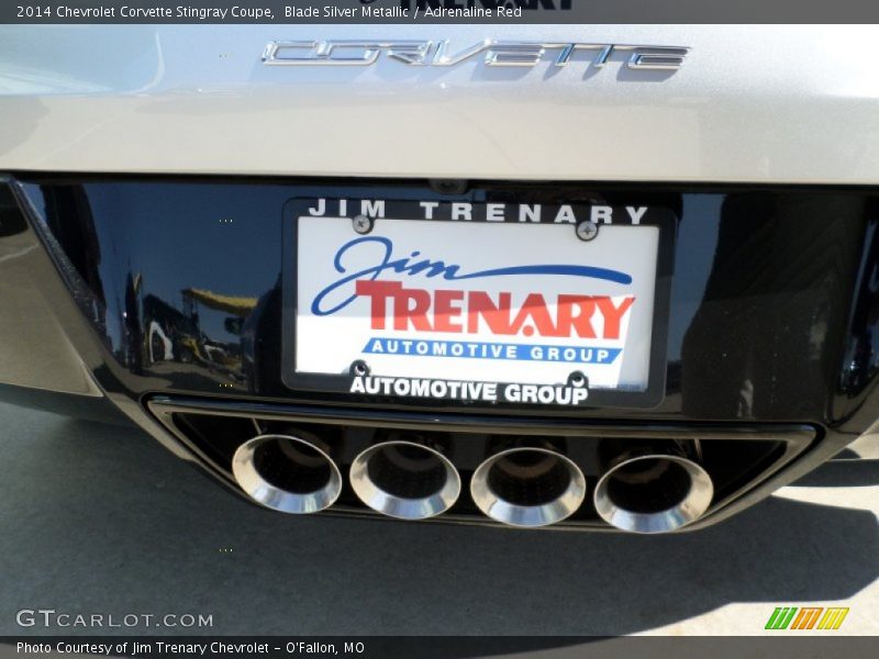 Blade Silver Metallic / Adrenaline Red 2014 Chevrolet Corvette Stingray Coupe