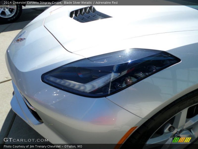 Blade Silver Metallic / Adrenaline Red 2014 Chevrolet Corvette Stingray Coupe