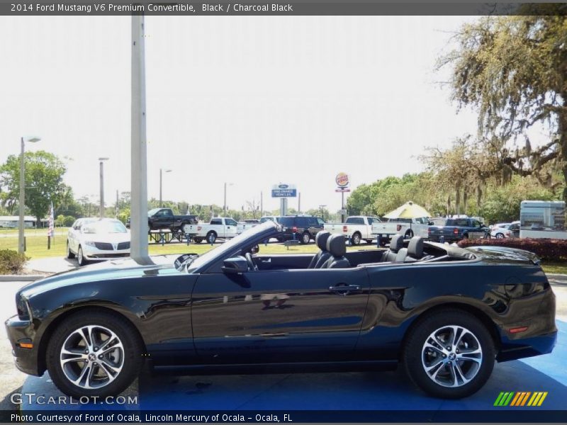 Black / Charcoal Black 2014 Ford Mustang V6 Premium Convertible