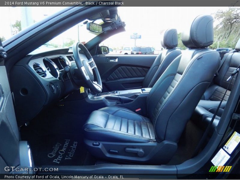 Black / Charcoal Black 2014 Ford Mustang V6 Premium Convertible
