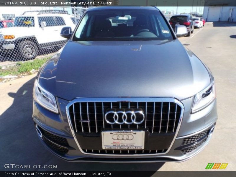 Monsoon Gray Metallic / Black 2014 Audi Q5 3.0 TFSI quattro