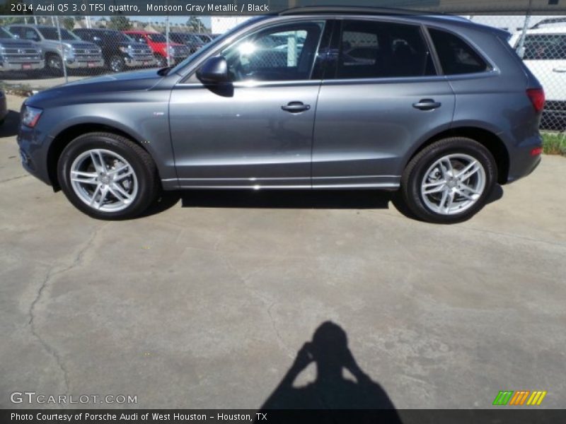 Monsoon Gray Metallic / Black 2014 Audi Q5 3.0 TFSI quattro