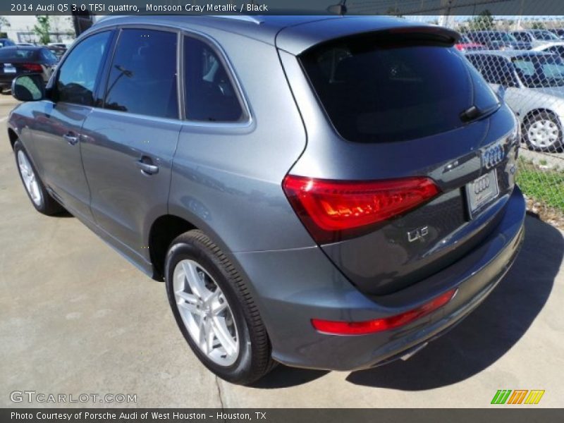 Monsoon Gray Metallic / Black 2014 Audi Q5 3.0 TFSI quattro