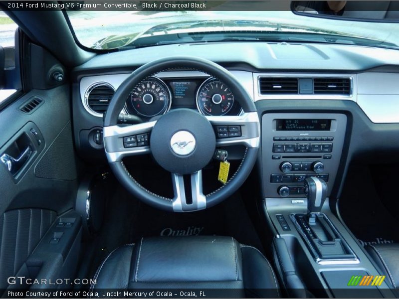 Black / Charcoal Black 2014 Ford Mustang V6 Premium Convertible