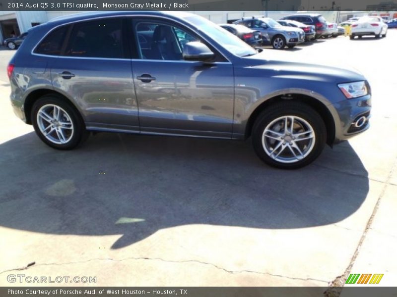 Monsoon Gray Metallic / Black 2014 Audi Q5 3.0 TFSI quattro