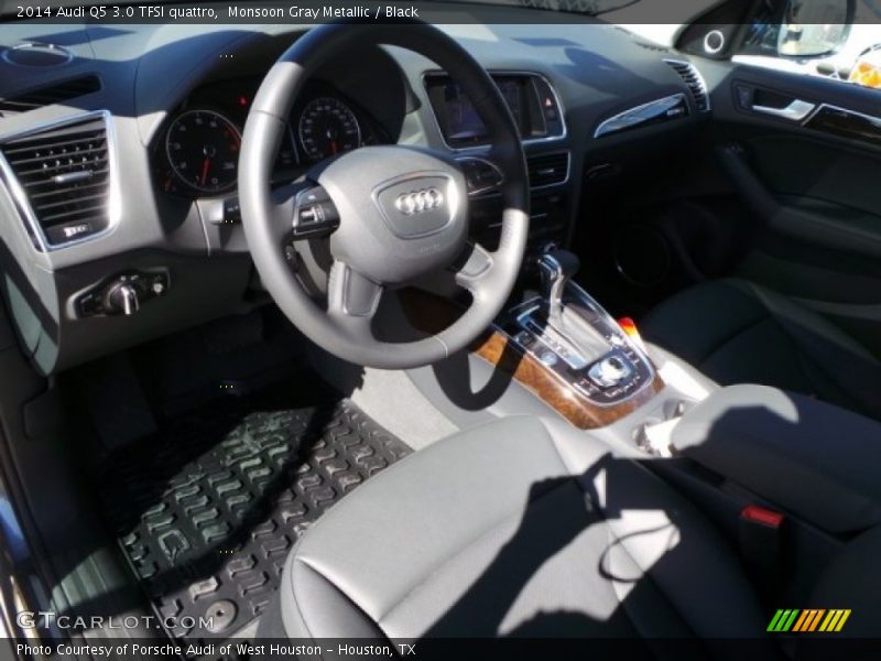 Monsoon Gray Metallic / Black 2014 Audi Q5 3.0 TFSI quattro