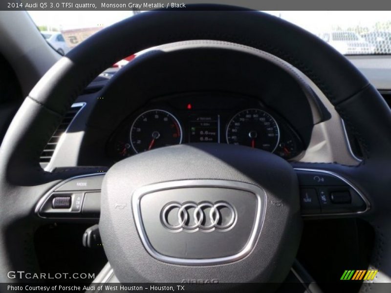 Monsoon Gray Metallic / Black 2014 Audi Q5 3.0 TFSI quattro