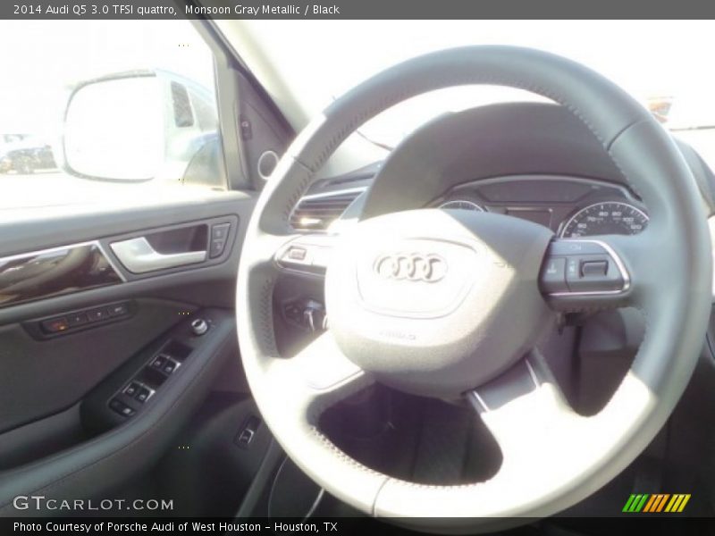 Monsoon Gray Metallic / Black 2014 Audi Q5 3.0 TFSI quattro