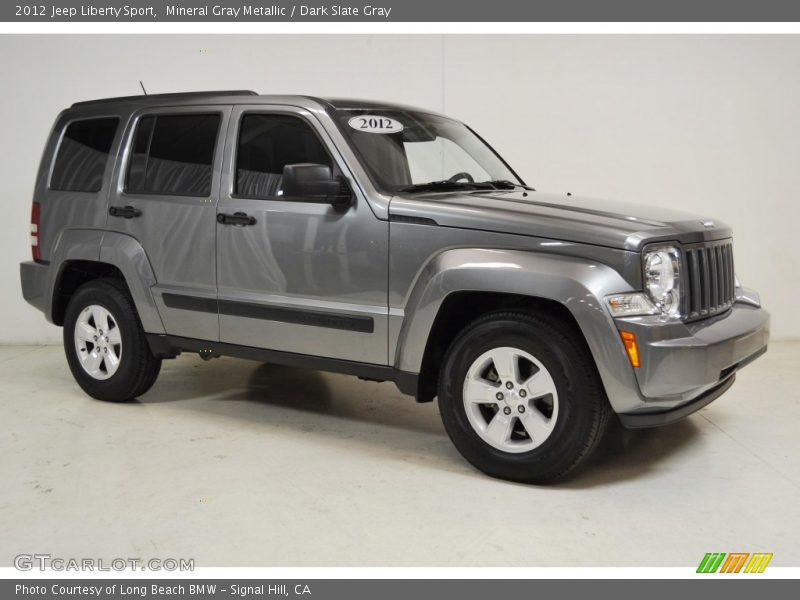 Mineral Gray Metallic / Dark Slate Gray 2012 Jeep Liberty Sport