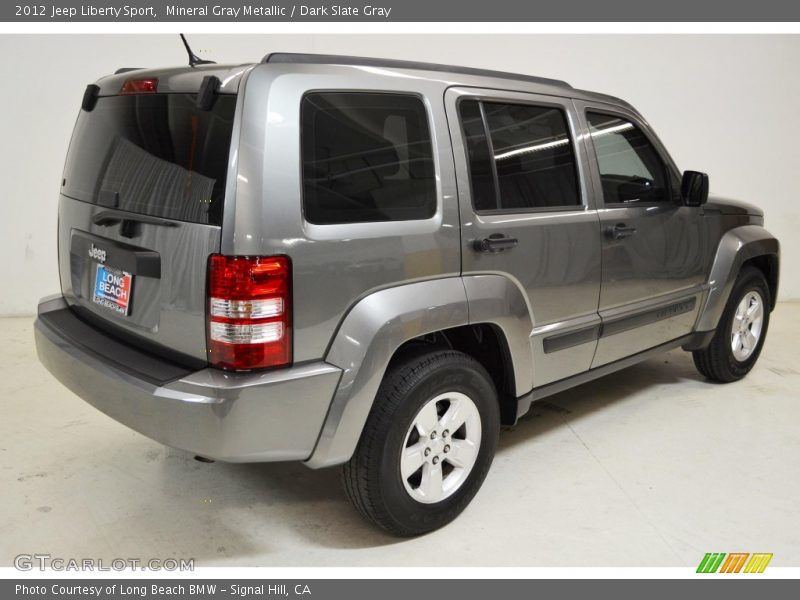 Mineral Gray Metallic / Dark Slate Gray 2012 Jeep Liberty Sport