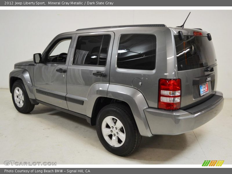 Mineral Gray Metallic / Dark Slate Gray 2012 Jeep Liberty Sport