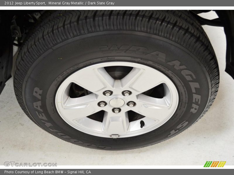 Mineral Gray Metallic / Dark Slate Gray 2012 Jeep Liberty Sport