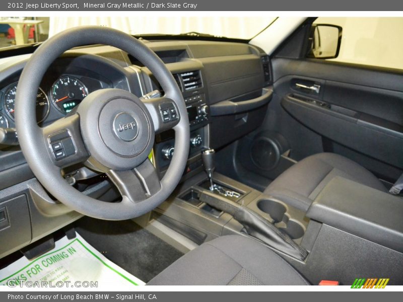 Mineral Gray Metallic / Dark Slate Gray 2012 Jeep Liberty Sport