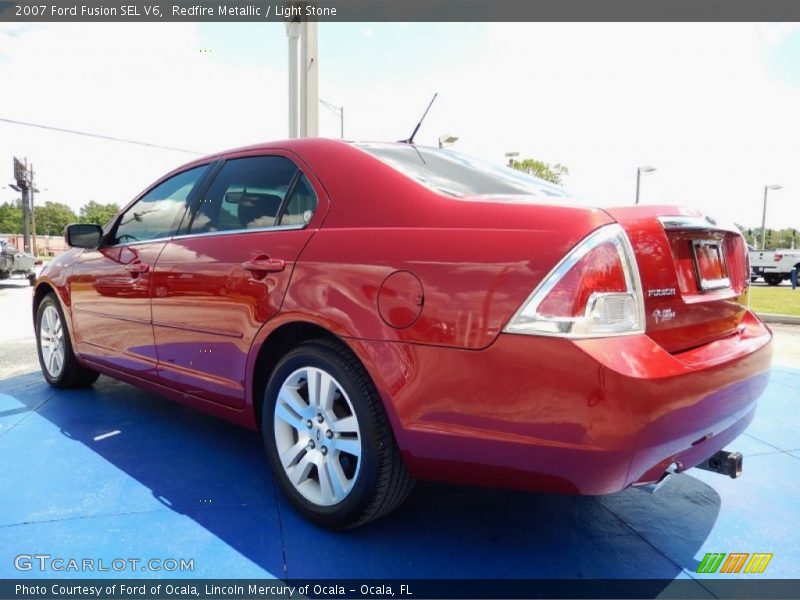 Redfire Metallic / Light Stone 2007 Ford Fusion SEL V6