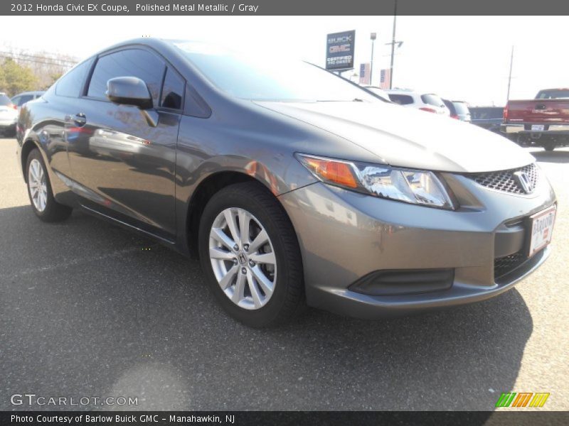 Polished Metal Metallic / Gray 2012 Honda Civic EX Coupe