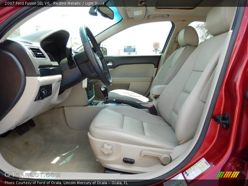 Redfire Metallic / Light Stone 2007 Ford Fusion SEL V6