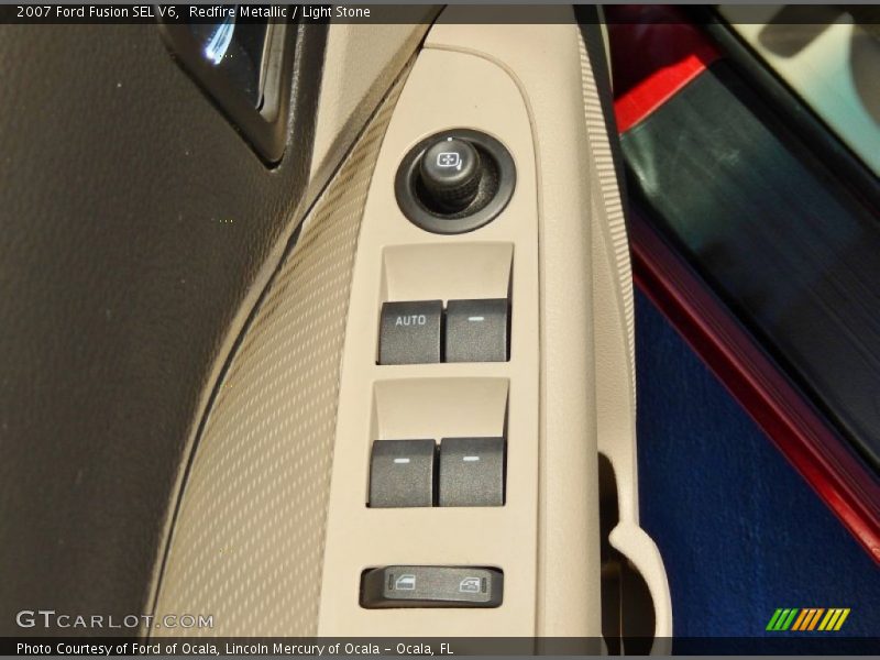 Redfire Metallic / Light Stone 2007 Ford Fusion SEL V6