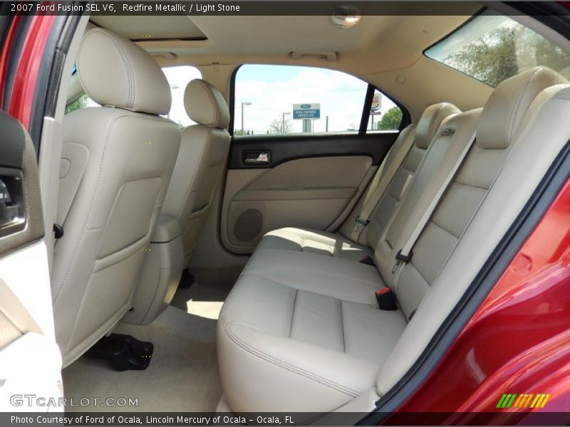 Redfire Metallic / Light Stone 2007 Ford Fusion SEL V6