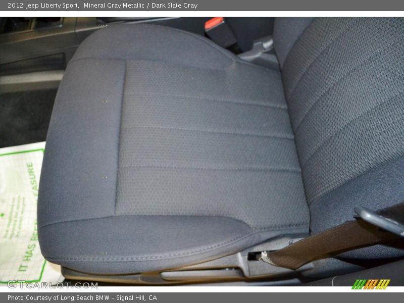 Mineral Gray Metallic / Dark Slate Gray 2012 Jeep Liberty Sport