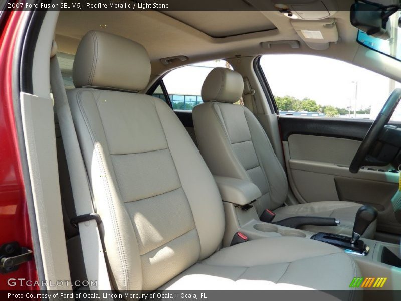 Redfire Metallic / Light Stone 2007 Ford Fusion SEL V6