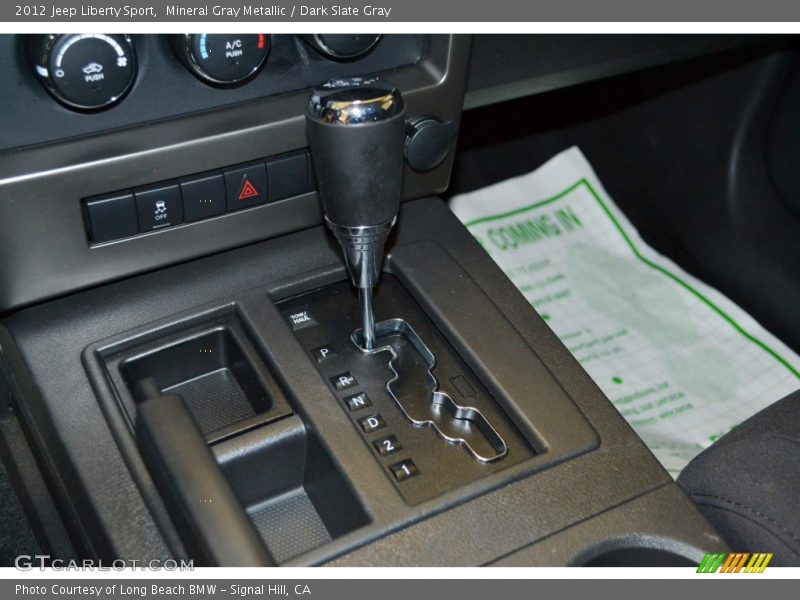 Mineral Gray Metallic / Dark Slate Gray 2012 Jeep Liberty Sport