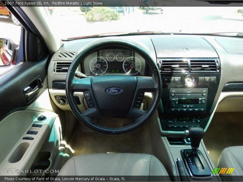 Redfire Metallic / Light Stone 2007 Ford Fusion SEL V6