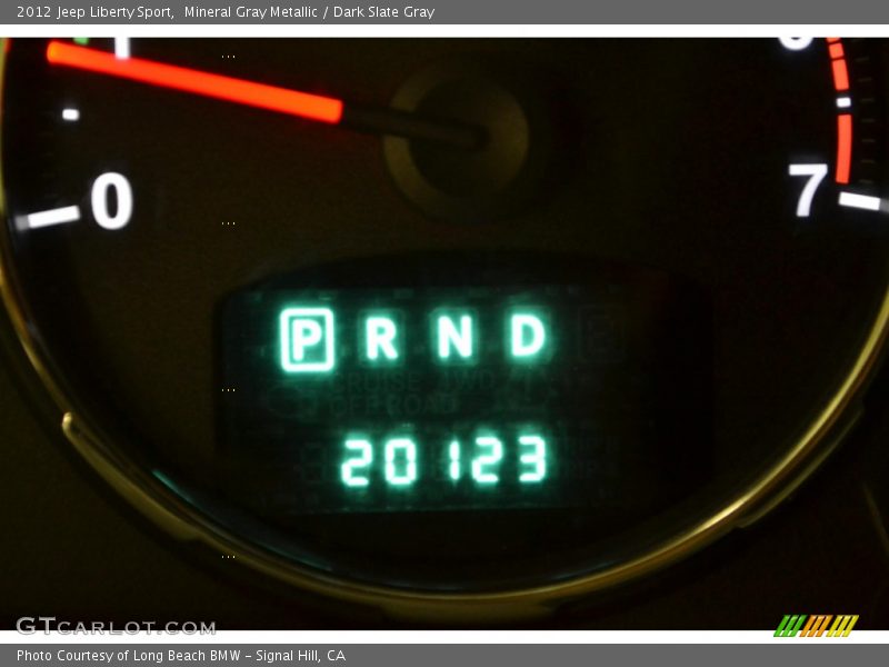 Mineral Gray Metallic / Dark Slate Gray 2012 Jeep Liberty Sport