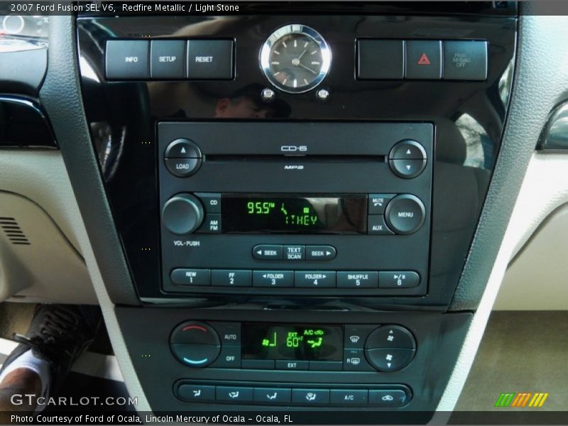 Redfire Metallic / Light Stone 2007 Ford Fusion SEL V6