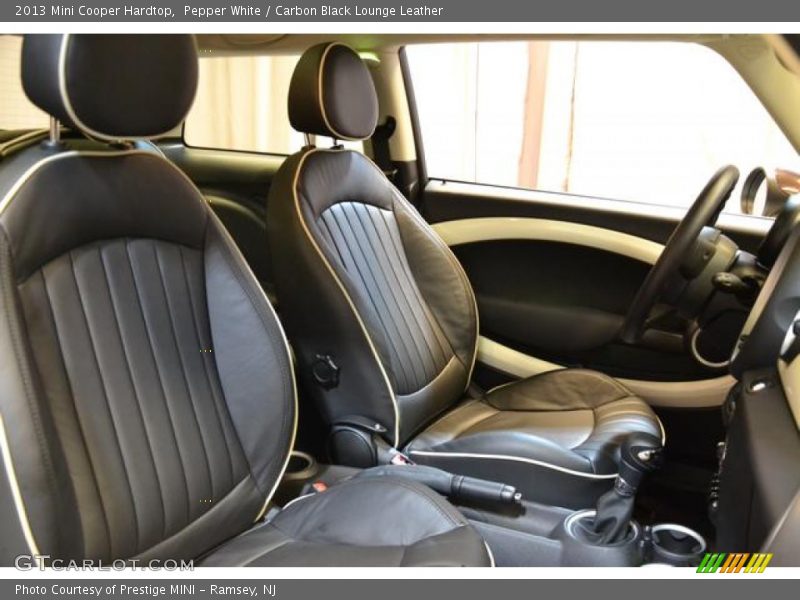 Pepper White / Carbon Black Lounge Leather 2013 Mini Cooper Hardtop