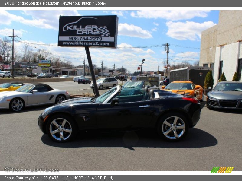 Mysterious Black / Ebony 2008 Pontiac Solstice Roadster