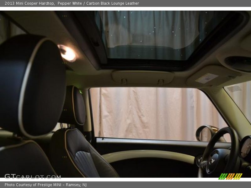 Pepper White / Carbon Black Lounge Leather 2013 Mini Cooper Hardtop
