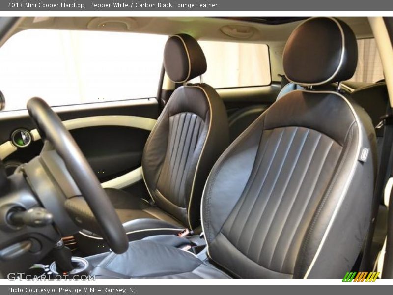 Pepper White / Carbon Black Lounge Leather 2013 Mini Cooper Hardtop