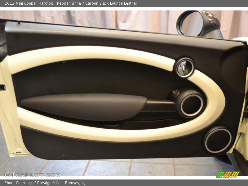 Pepper White / Carbon Black Lounge Leather 2013 Mini Cooper Hardtop