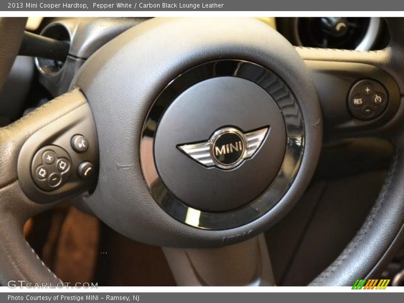 Pepper White / Carbon Black Lounge Leather 2013 Mini Cooper Hardtop