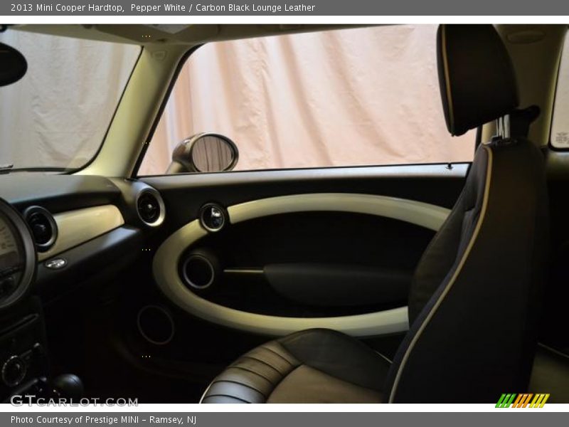 Pepper White / Carbon Black Lounge Leather 2013 Mini Cooper Hardtop