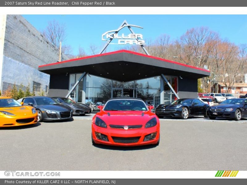 Chili Pepper Red / Black 2007 Saturn Sky Red Line Roadster