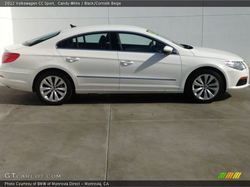Candy White / Black/Cornsilk Beige 2012 Volkswagen CC Sport