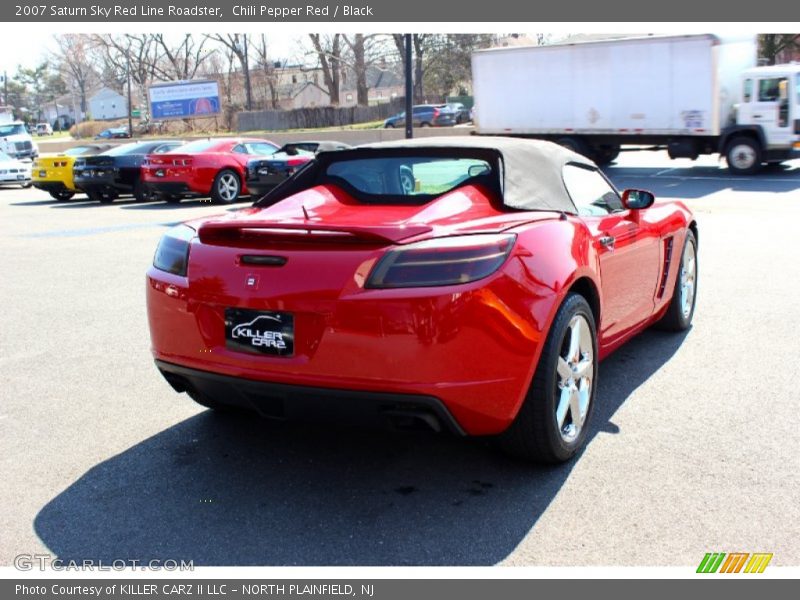 Chili Pepper Red / Black 2007 Saturn Sky Red Line Roadster